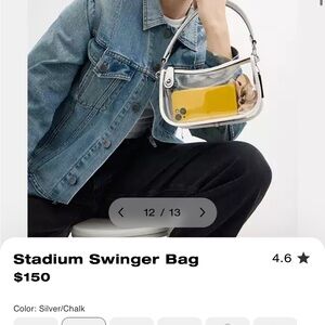 SOLD***Coach WHITE PVC CLEAR Crossbody Bag